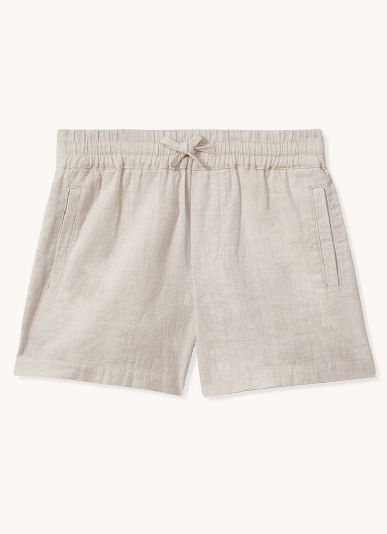 Pantaloni scurți din in Reiss Acen cu croială dreaptă