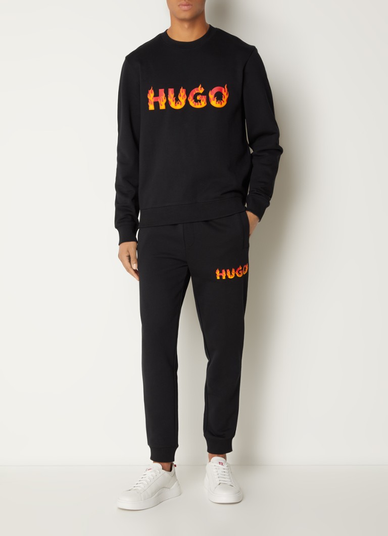 Pantaloni de trening conici HUGO BOSS Drada cu logo imprimat