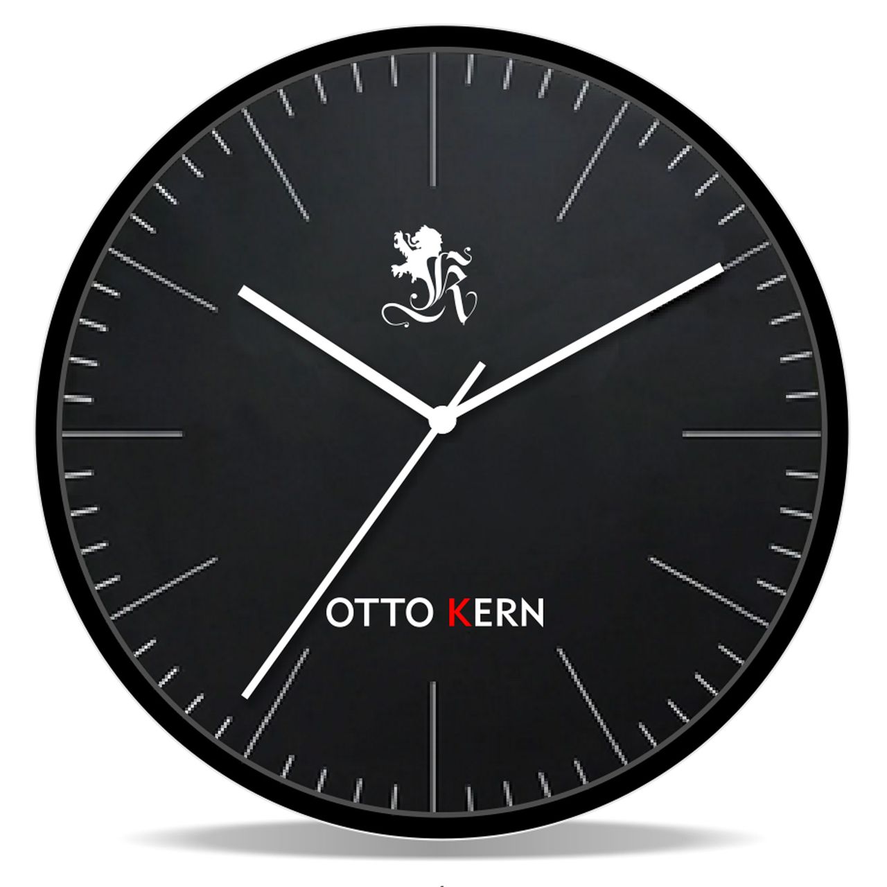 digi-tech GmbH Otto Kern Design Wanduhr 30 cm geräuscharmes japanisches Uhrwerk
