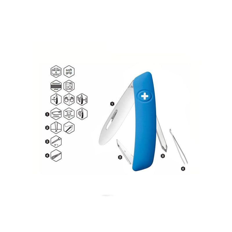 Swiza J02 Junior Blue, Schweizer Taschenmesser made in Swiss