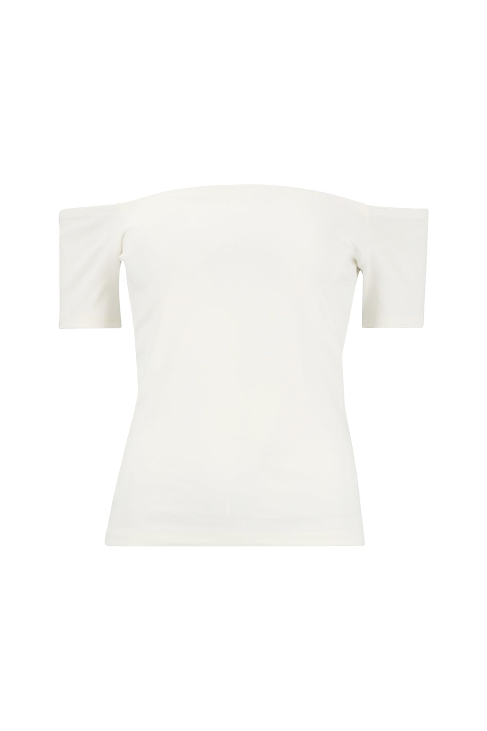 Rib off shoulder top
