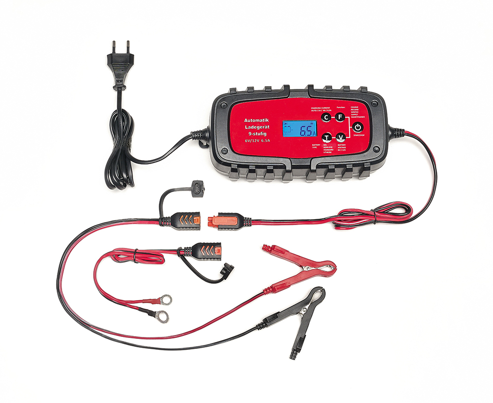 IWH Batterieladegerät 6.5A Auto und Motorrad
