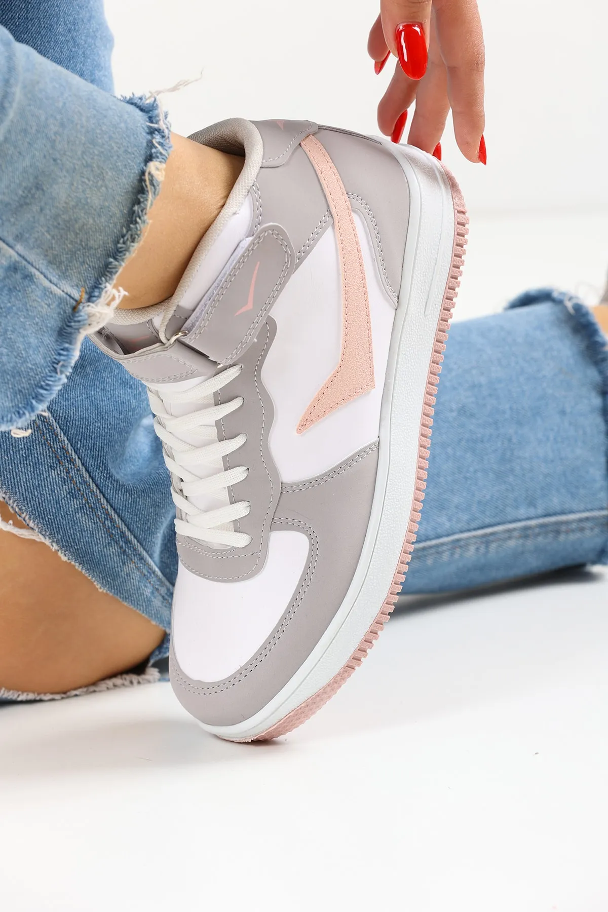 en7  Weiß Grau Unisex Sportschuhe 2185