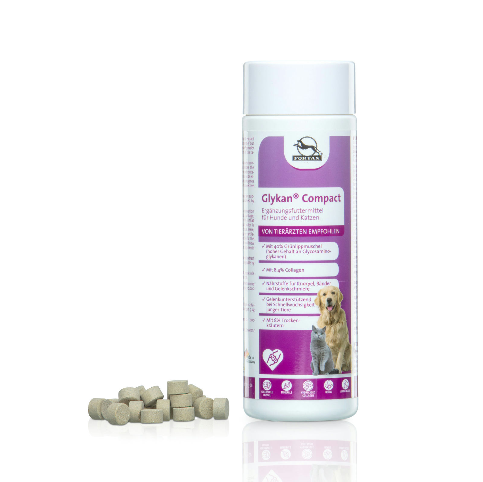 Fortan Ergänzungsfutter & Aufzucht Fortan Glykan Compact Tabletten 400 g