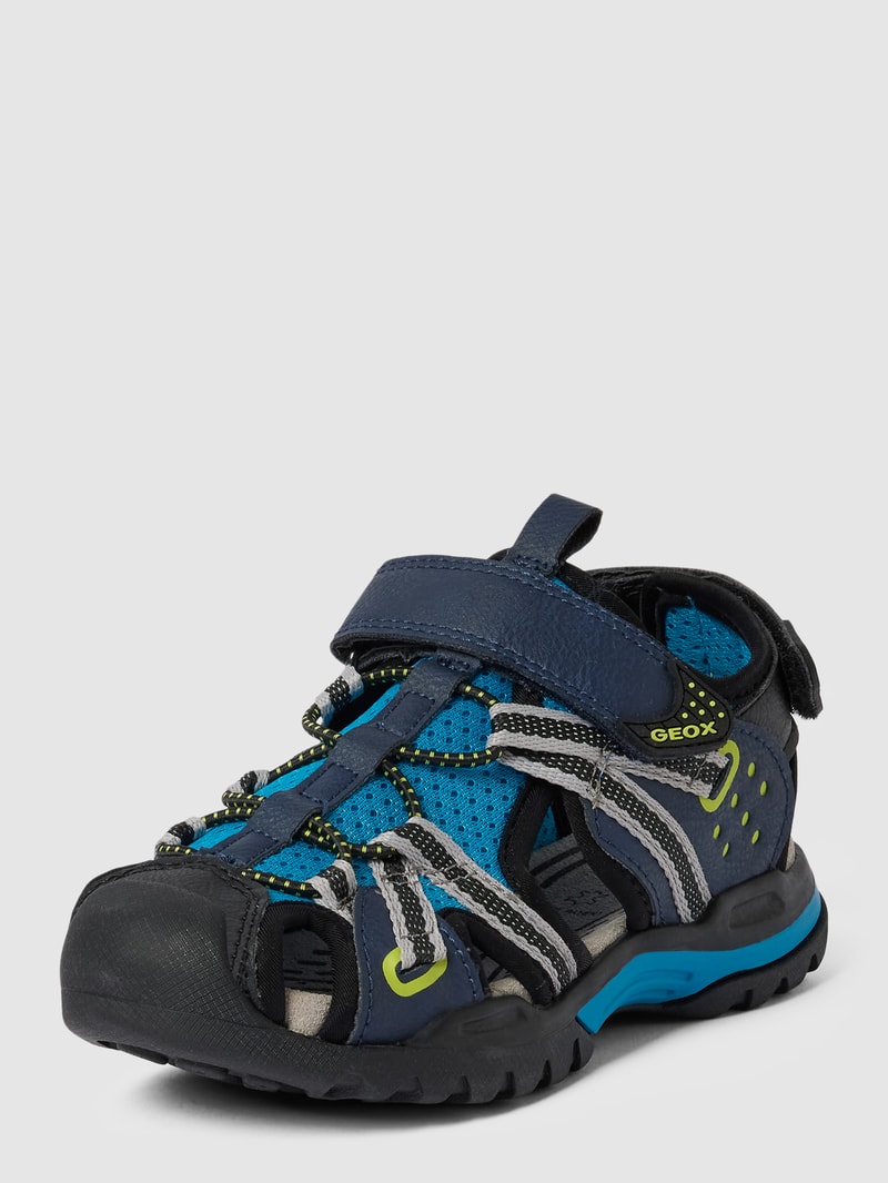 Sandalen mit Kontrastbesatz Modell 'J BOREALIS BOY' in marineblau