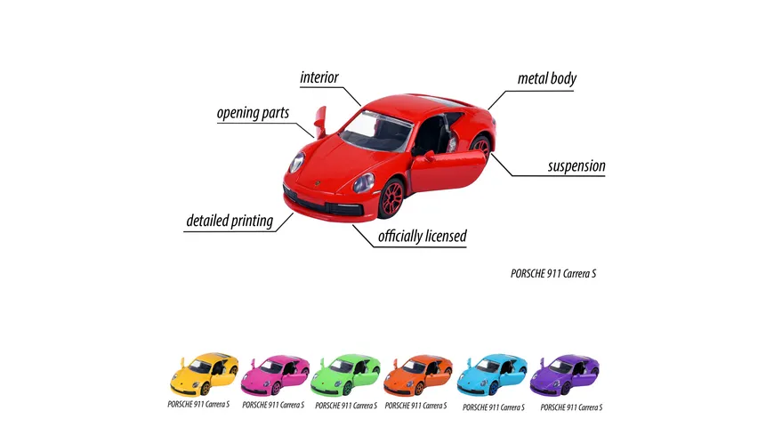 Majorette - 30 Years Porsche Thai 7 Pieces Giftpack