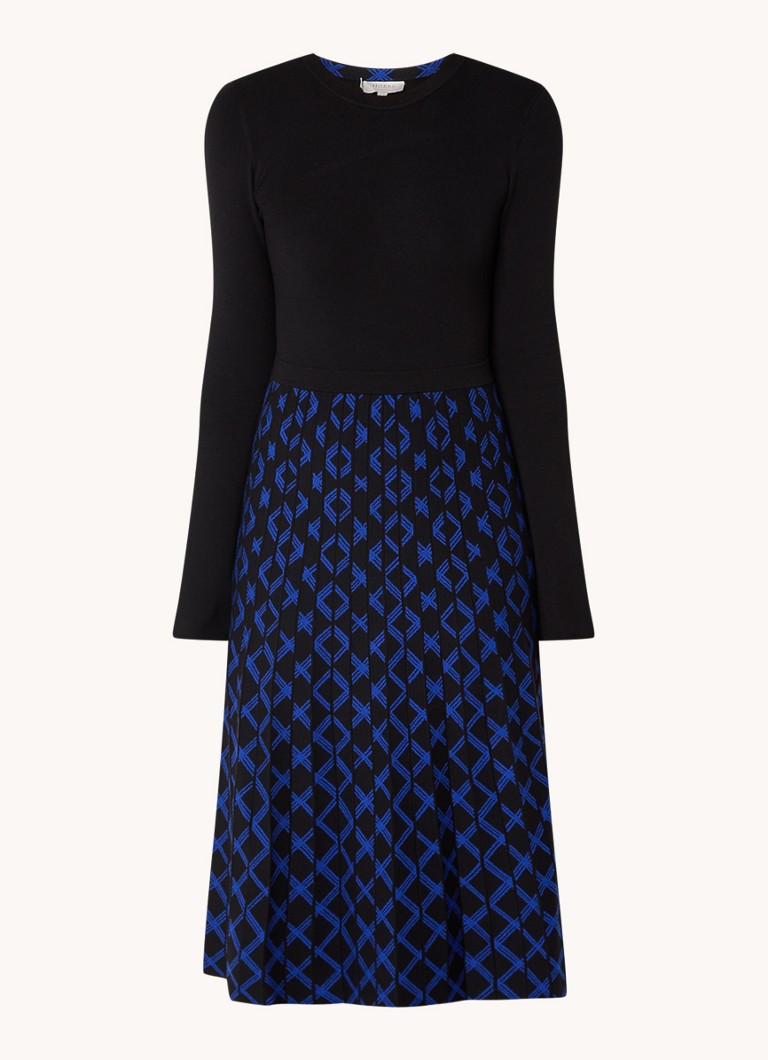 Abito maglione midi a maglia fine Hobbs Larna con motivo a maglia