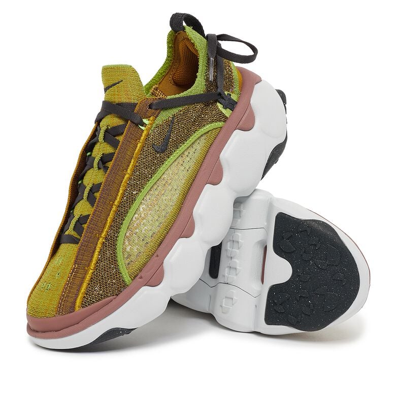 NIKE Wmns Flyknit Bloom pear/dk smoke grey-bronzine-volt