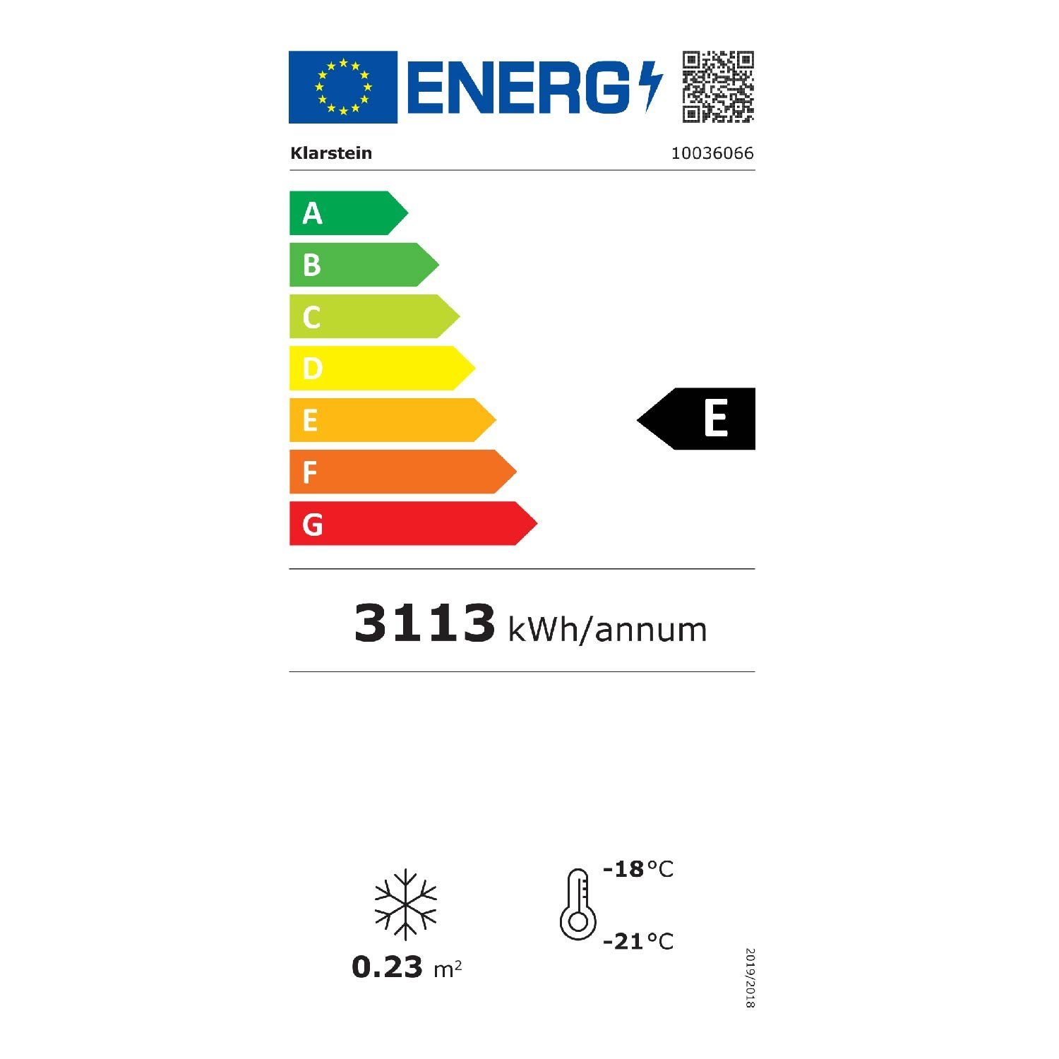 Klarstein Gefrierschrank HEA17-IceAge-88 10036066, 66 cm hoch, 60 cm breit