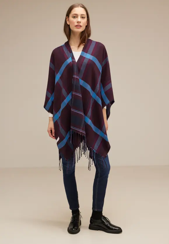 Street One Cape mit Karo-Muster
