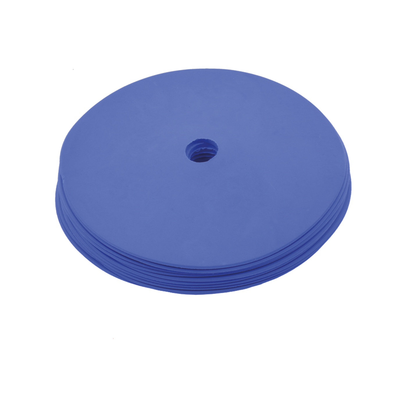 Cawila Gummi Markierungsscheiben 10er Set | rutschfeste Floormarker | 15cm | blau