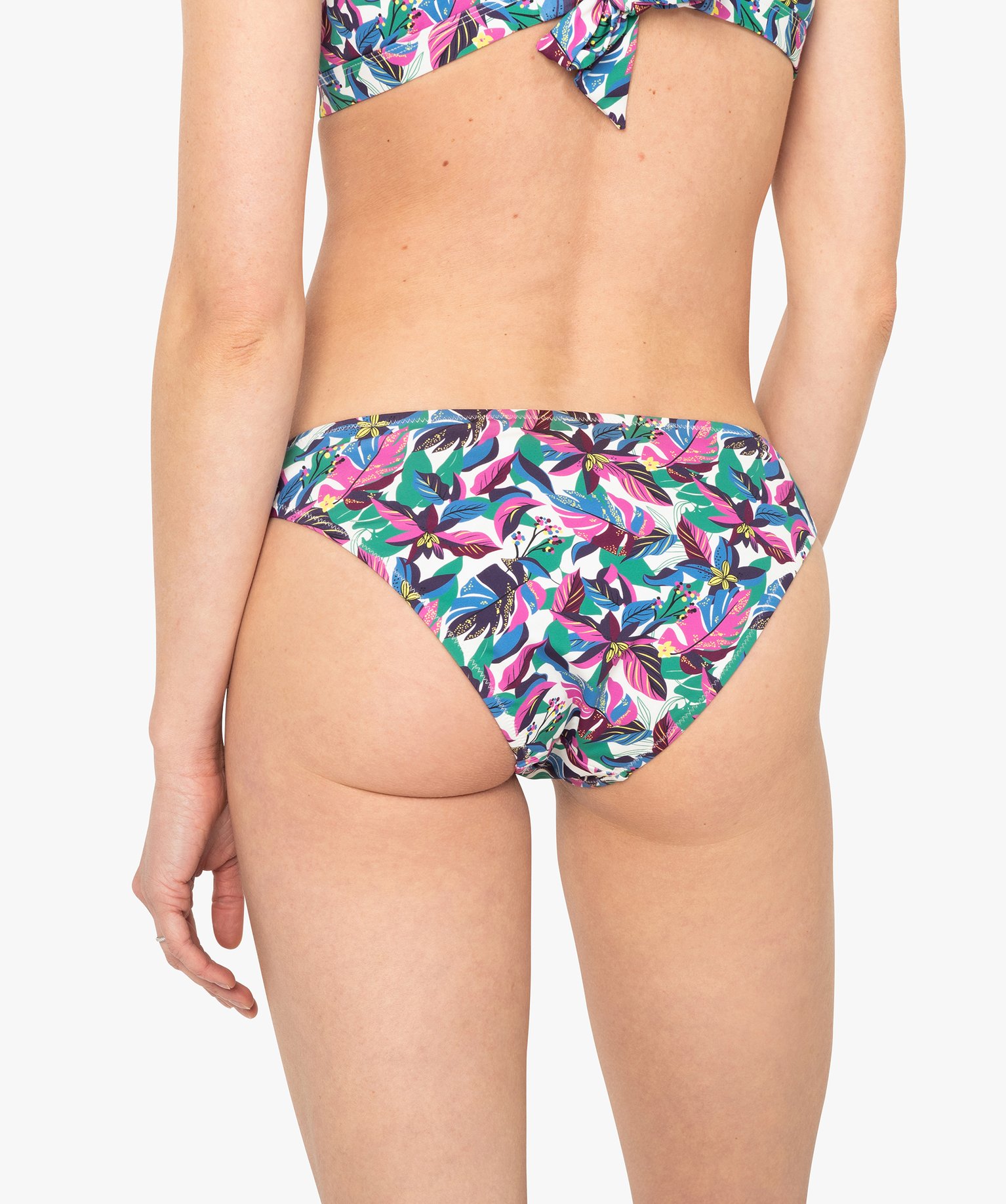 Bas de maillot de bain femme forme slip imprime | GEMO