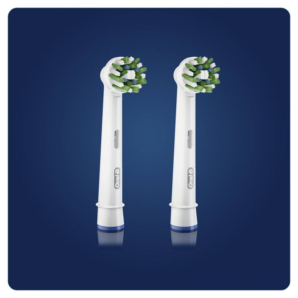 oral-b Oral-B CrossAction Brossette Avec CleanMaximiser, 2 Brossettes De Rechange