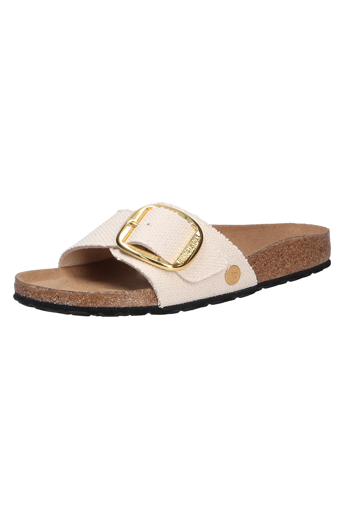 Birkenstock  Pantolette - Beige - Flacher Absatz