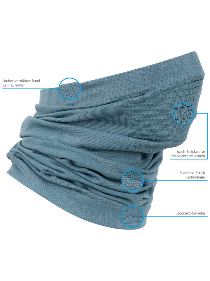 Stark Soul® Seamless Multifunktions Halstuch - Neckwarmer in Arcticblue günstig kaufen onesize