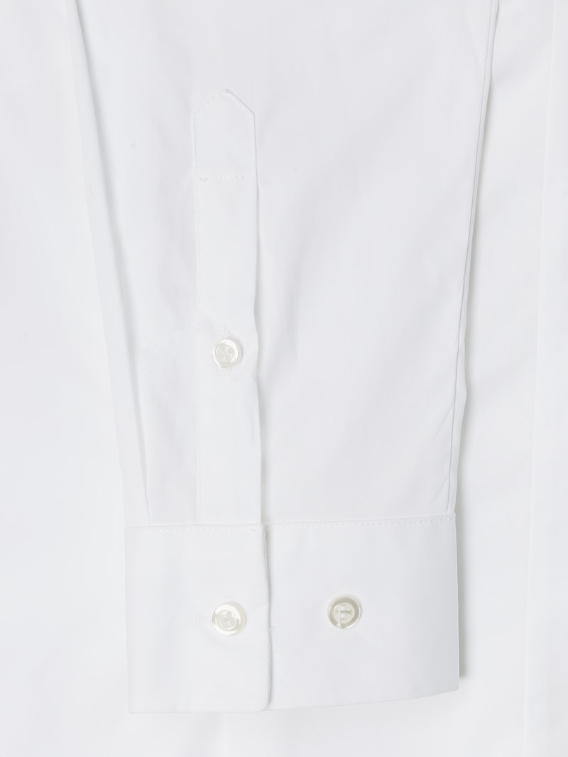Bluse mit Logo-Stickerei in weiß
