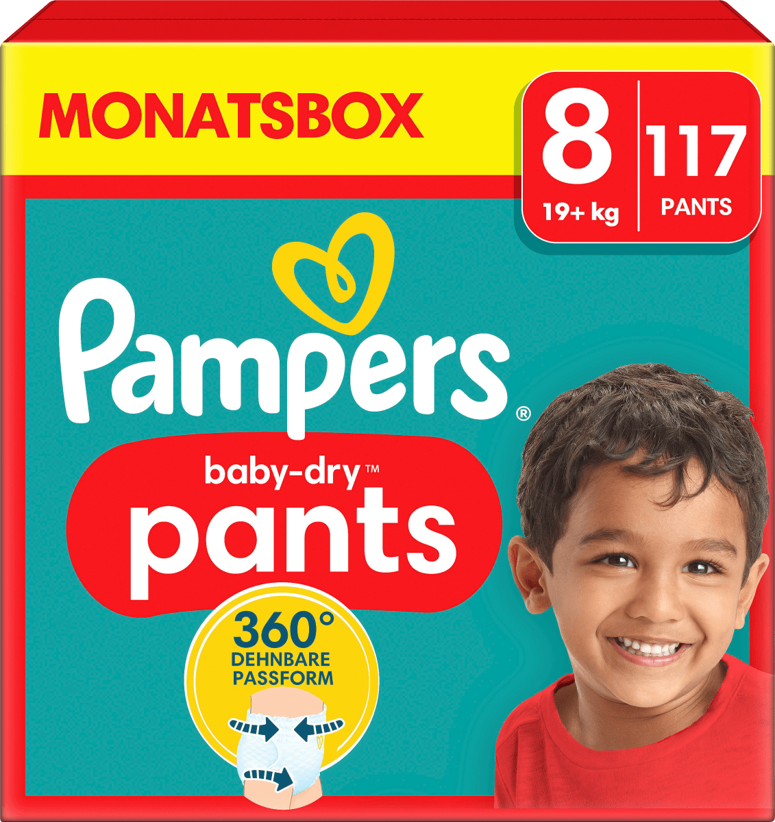 Baby Pants Baby Dry Gr.8 Extra Large (19+ kg), Monatsbox, 117 St