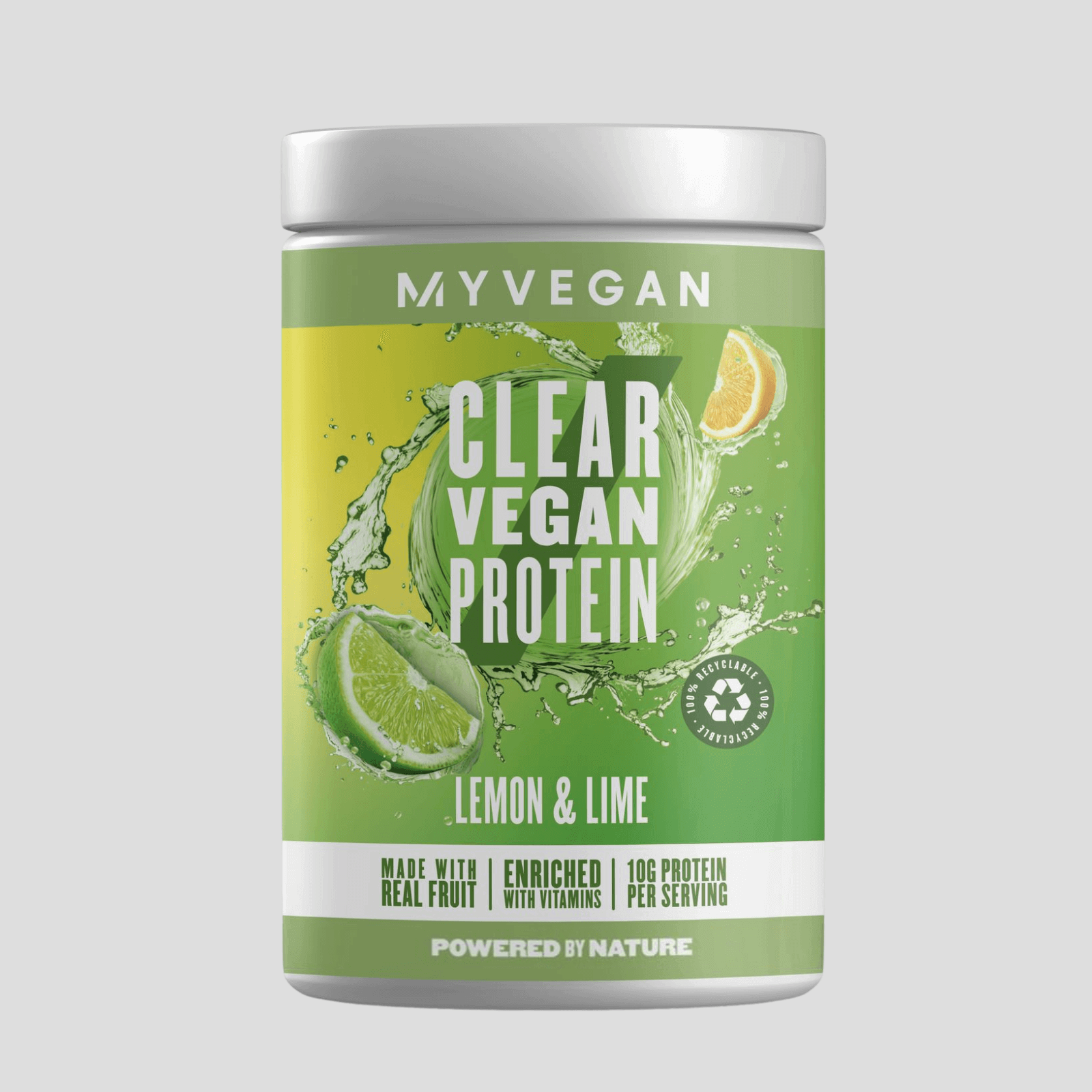Myvegan Clear Vegan Protein, Lemon & Lime, 640g