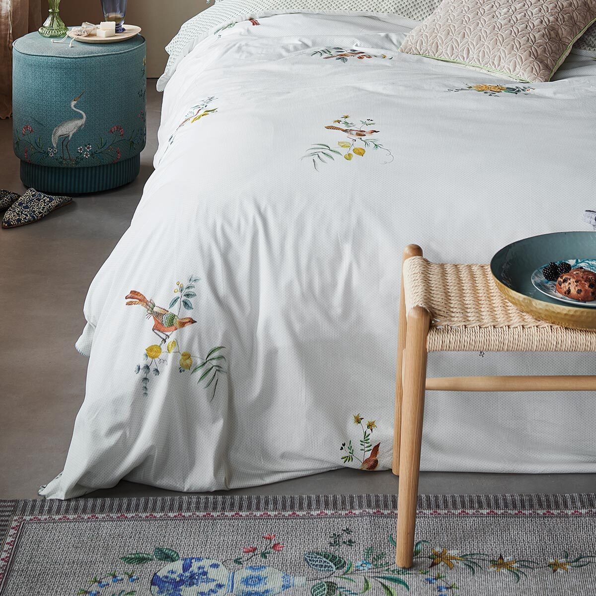PIP Studio Bettwäsche Little Birds weiß