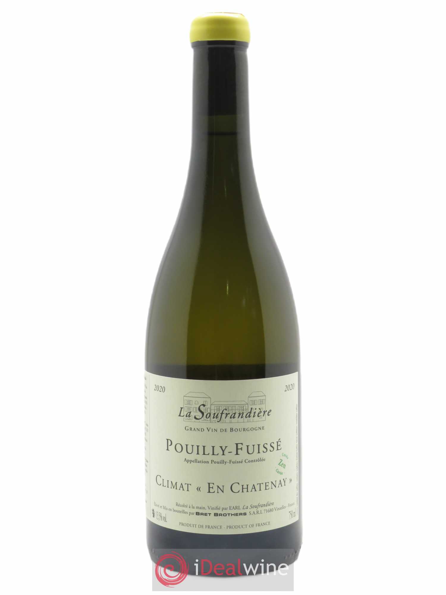 Pouilly-Fuissé En Chatenay Cuvée zen Bret Brothers  2020 - Lot de 1 Bouteille