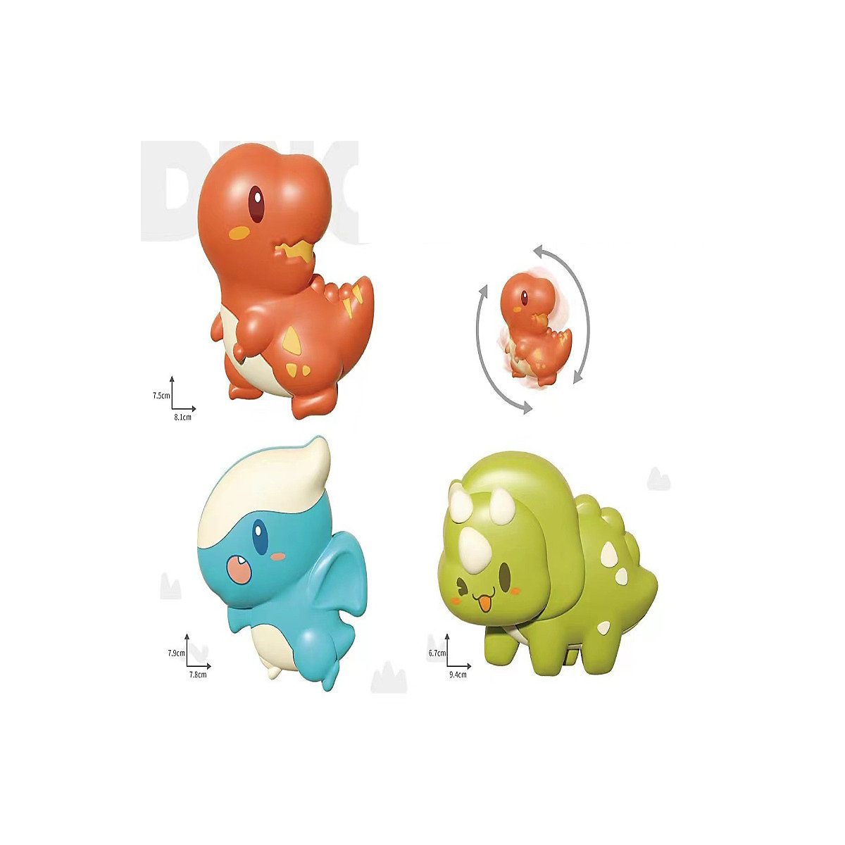 Dinosaurier Saugspinner für Kinder Fidget Spinner Cartoon Dinosaurier Bad Spielzeug Baby Spielzeug