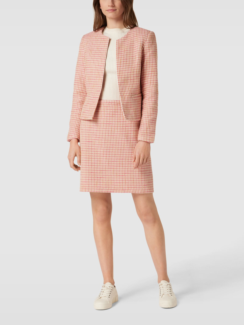 Blazer in Bouclé-Optik in pink