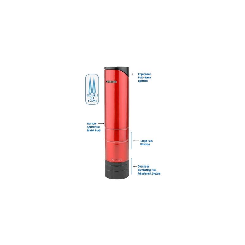 Xikar Zigarrenfeuerzeug 5x64 Turrim Double Daytona Red