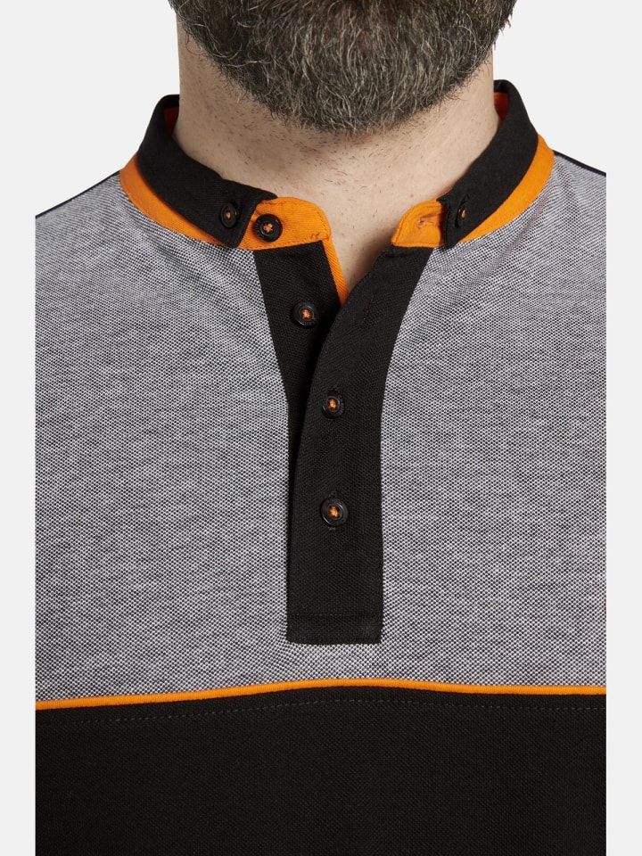 Charles Colby Poloshirt EARL FISBY in schwarz günstig kaufen L