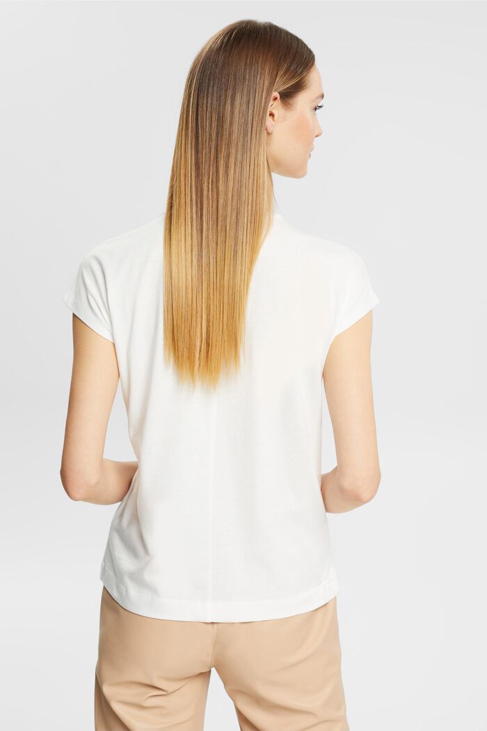 T-Shirt mit Paillettenapplikation, TENCEL™