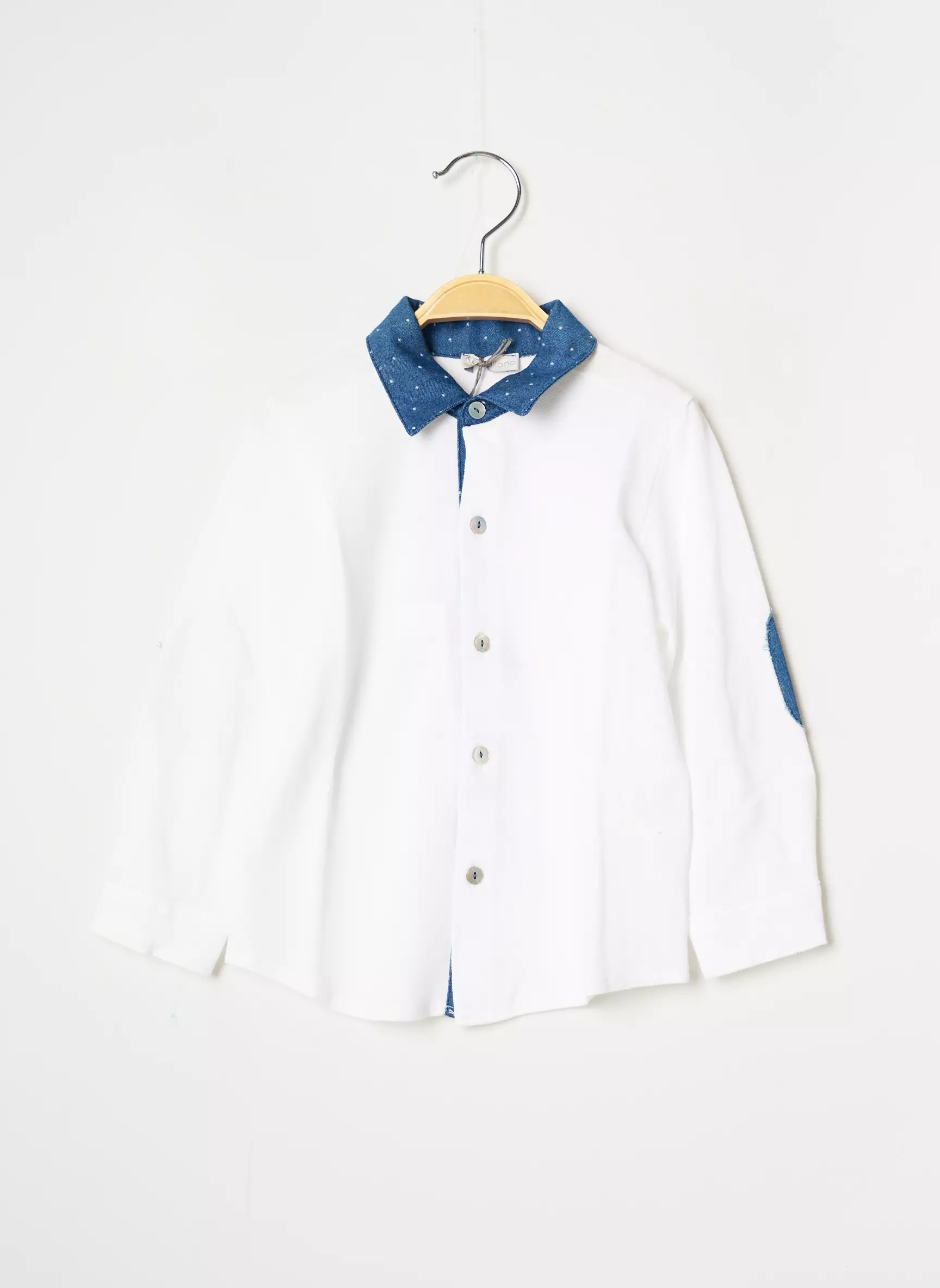 J O Milano Manches Longues Garcon couleur blanc