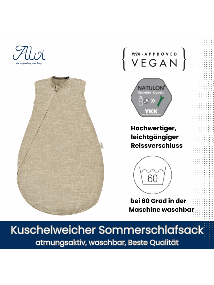 Kinderhaus Blaubär Baby Mäxchen Sommertraum Mullschlafsack TOP in Natur günstig kaufen