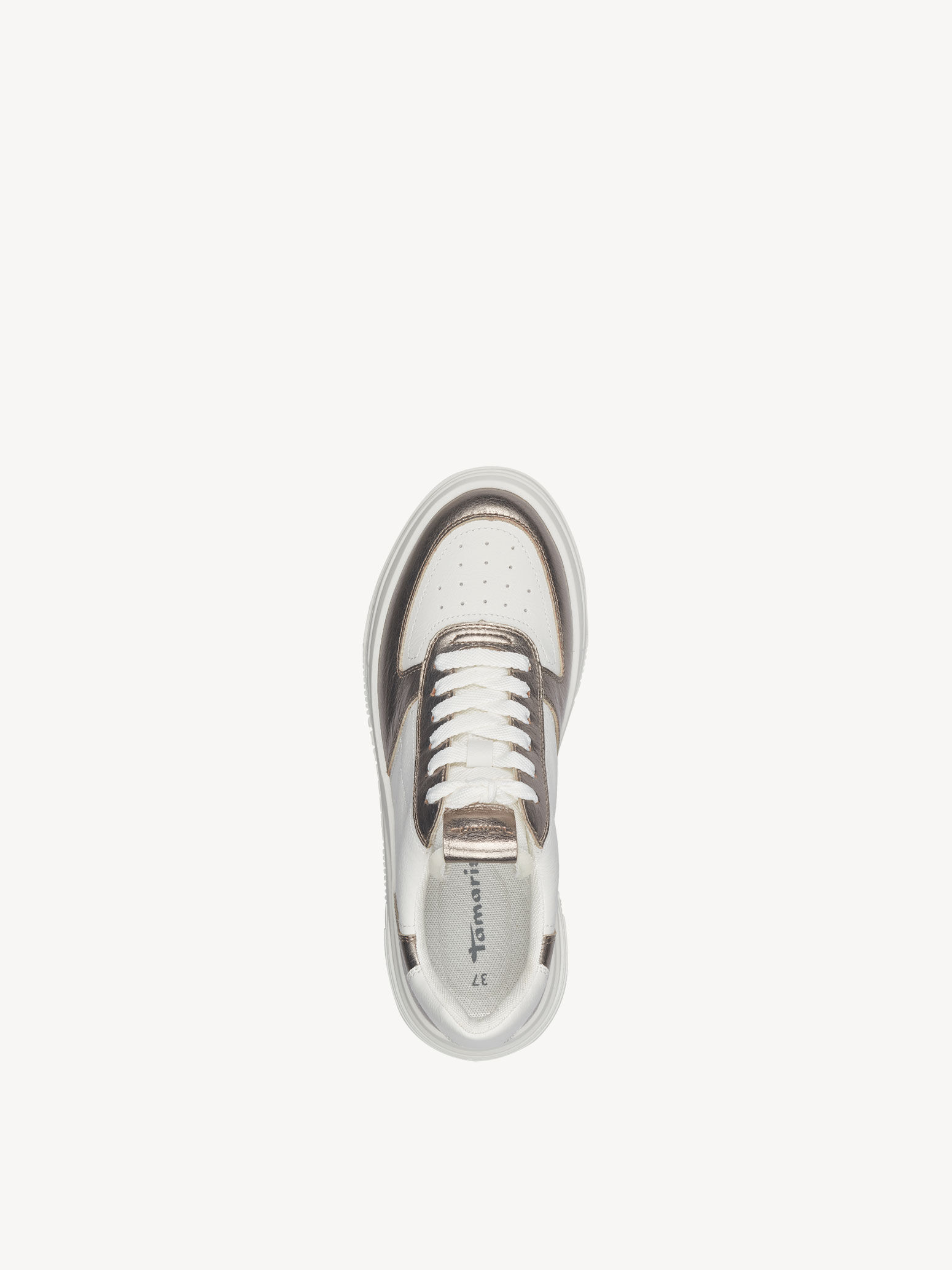 Basket en cuir - blanc