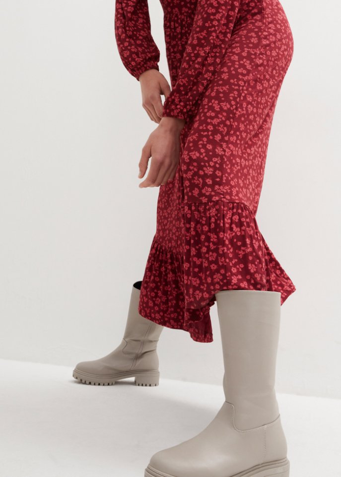 Midi-Jersey-Kleid