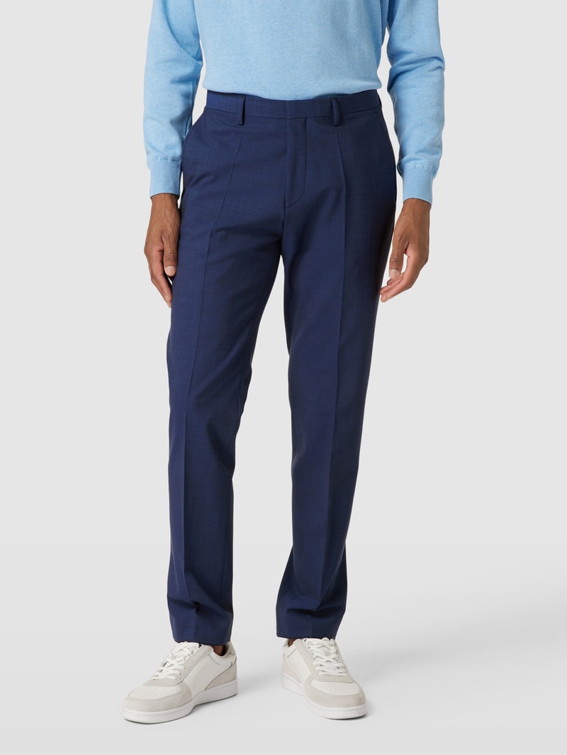 Slim Fit Anzug mit 2-Knopf-Sakko in marineblau