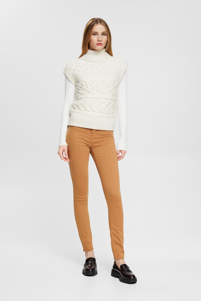Stretchige Slim-Fit-Hose mit mittelhohem Bund