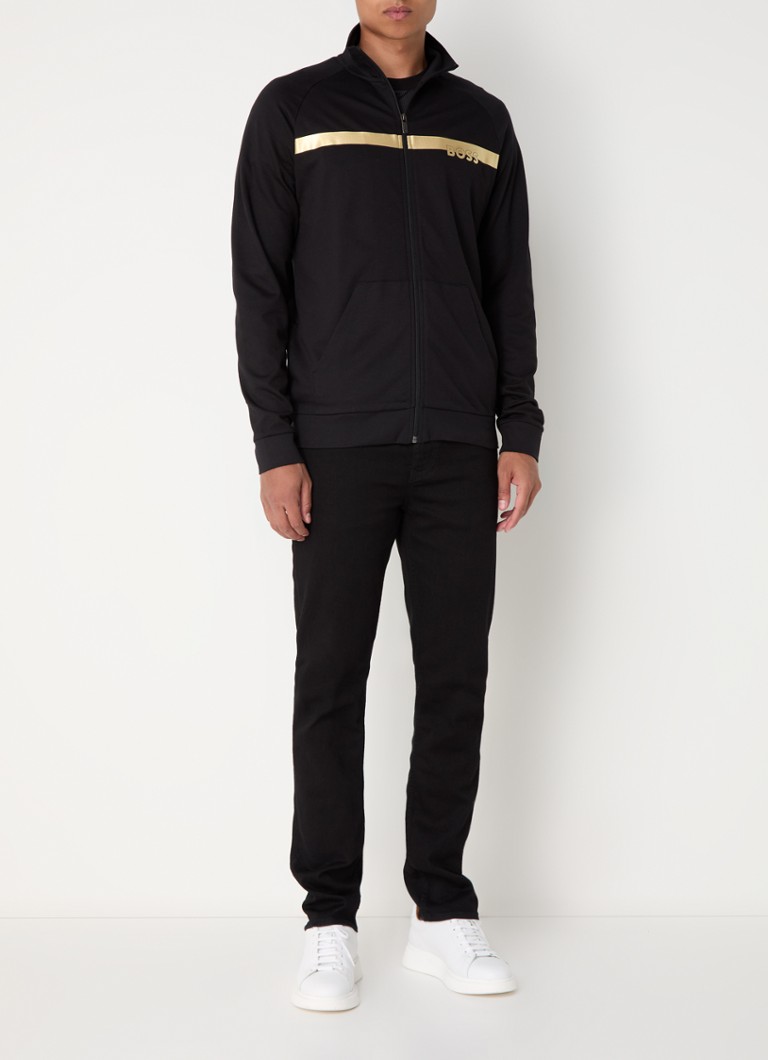 Hanorac original HUGO BOSS cu logo imprimat.