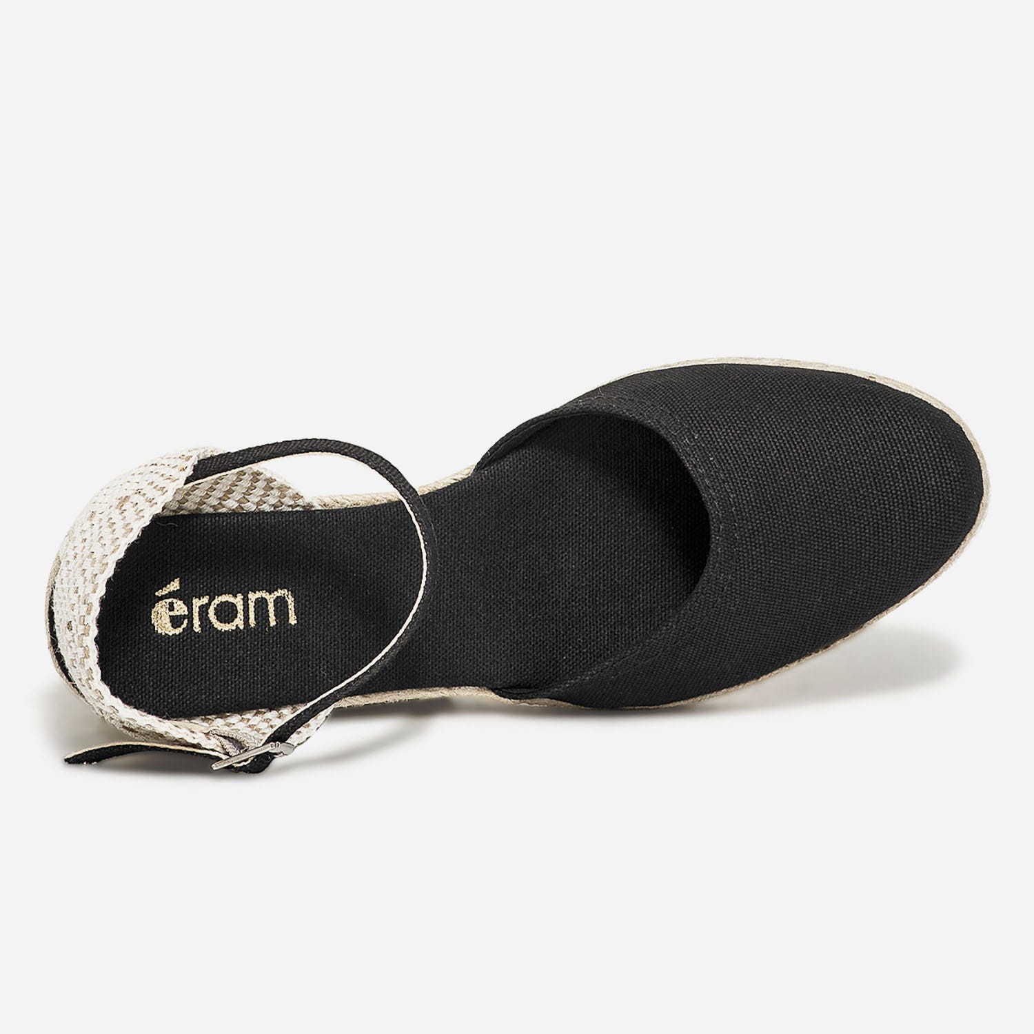Espadrille compensée en toile