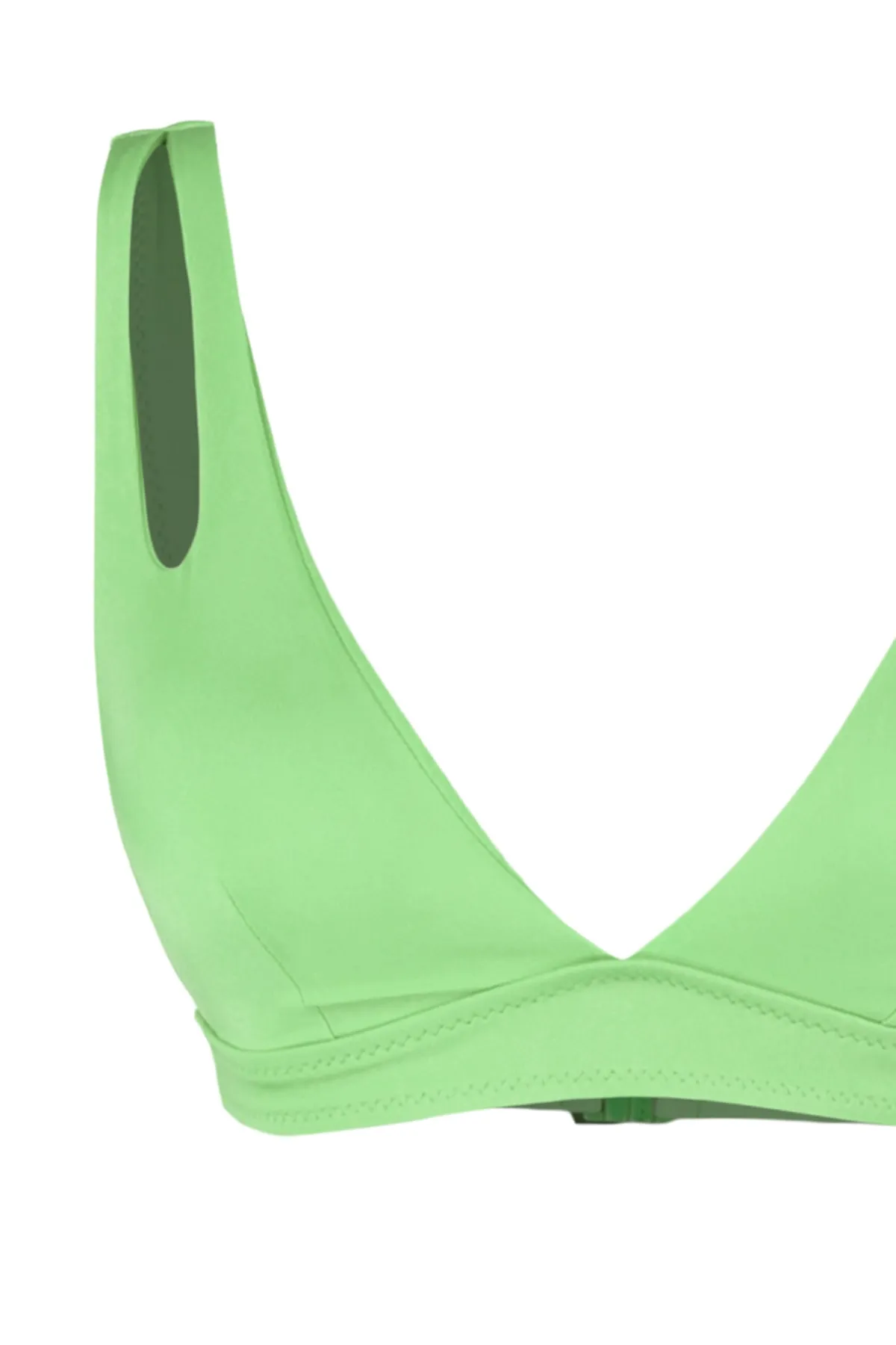 Trendyol Collection  Grünes Triangel-Bikinioberteil mit Ausschnitt/Fenster TBESS20BU0202