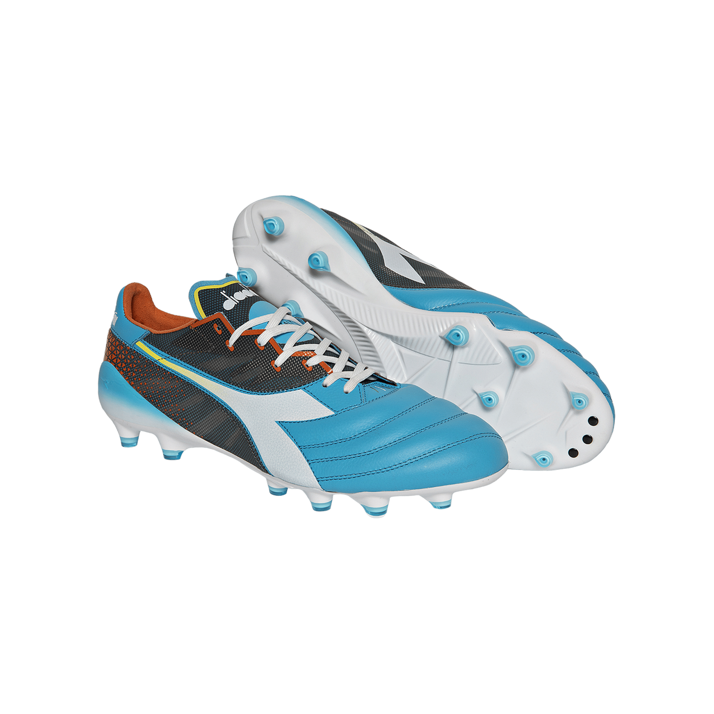 Diadora Brasil Elite Veloce FG Blau Weiss Orange FD0954