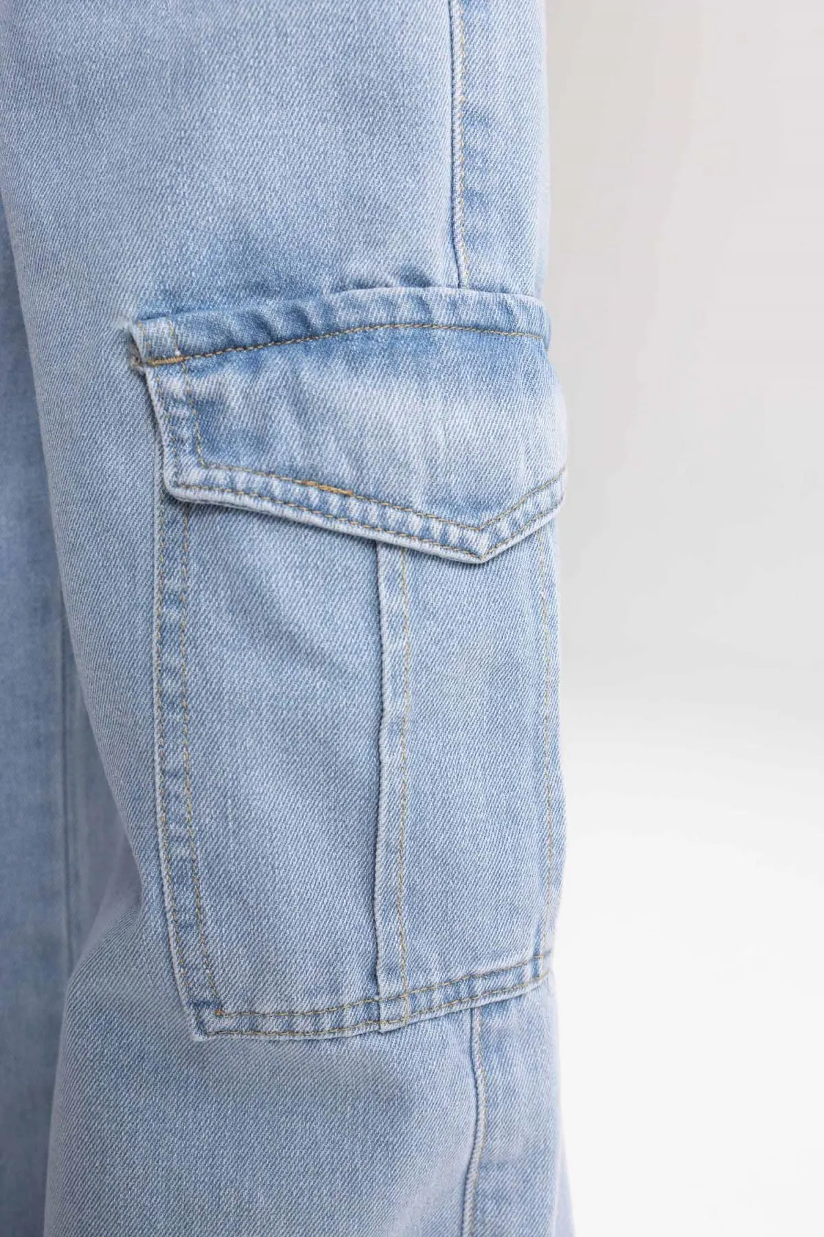 DeFacto  Cargo-Jeanshose mit weitem Bein für Mädchen