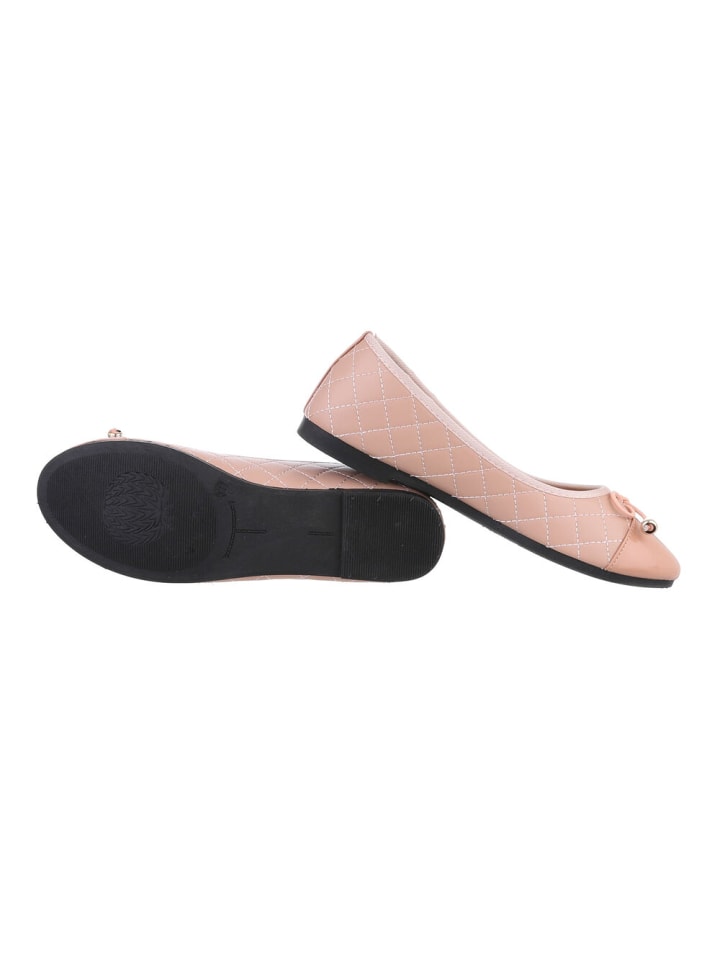 Ital-Design Ballerina in Altrosa günstig kaufen