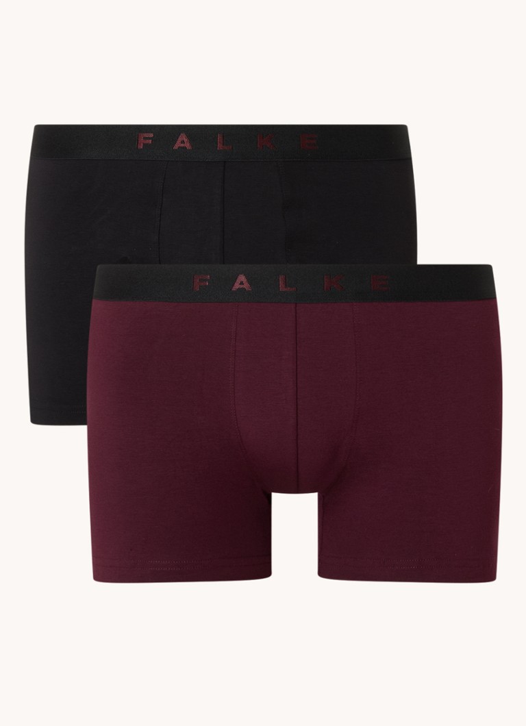 Μποξεράκι Falke Scarlet με λογότυπο στη μέση, συσκευασία των 2