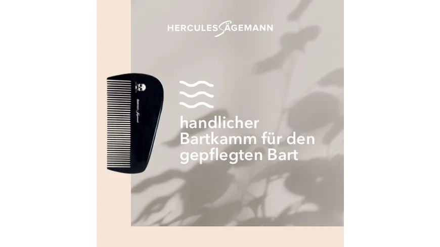 HERCULES Sägemann Vollbartkamm klein Naturkautschuk