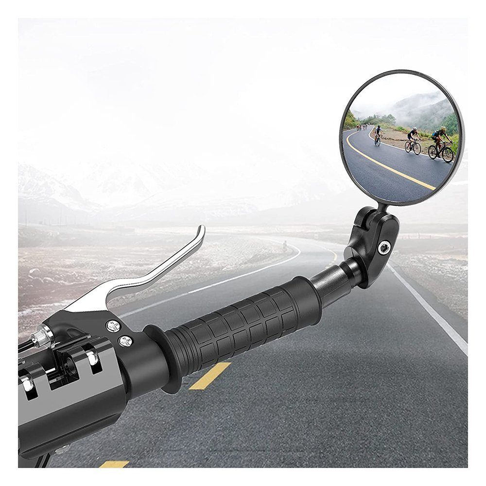 EBUY Fahrradreflektor Verstellbarer 360-Grad-Weitwinkel-Fahrradspiegel, (2 St)