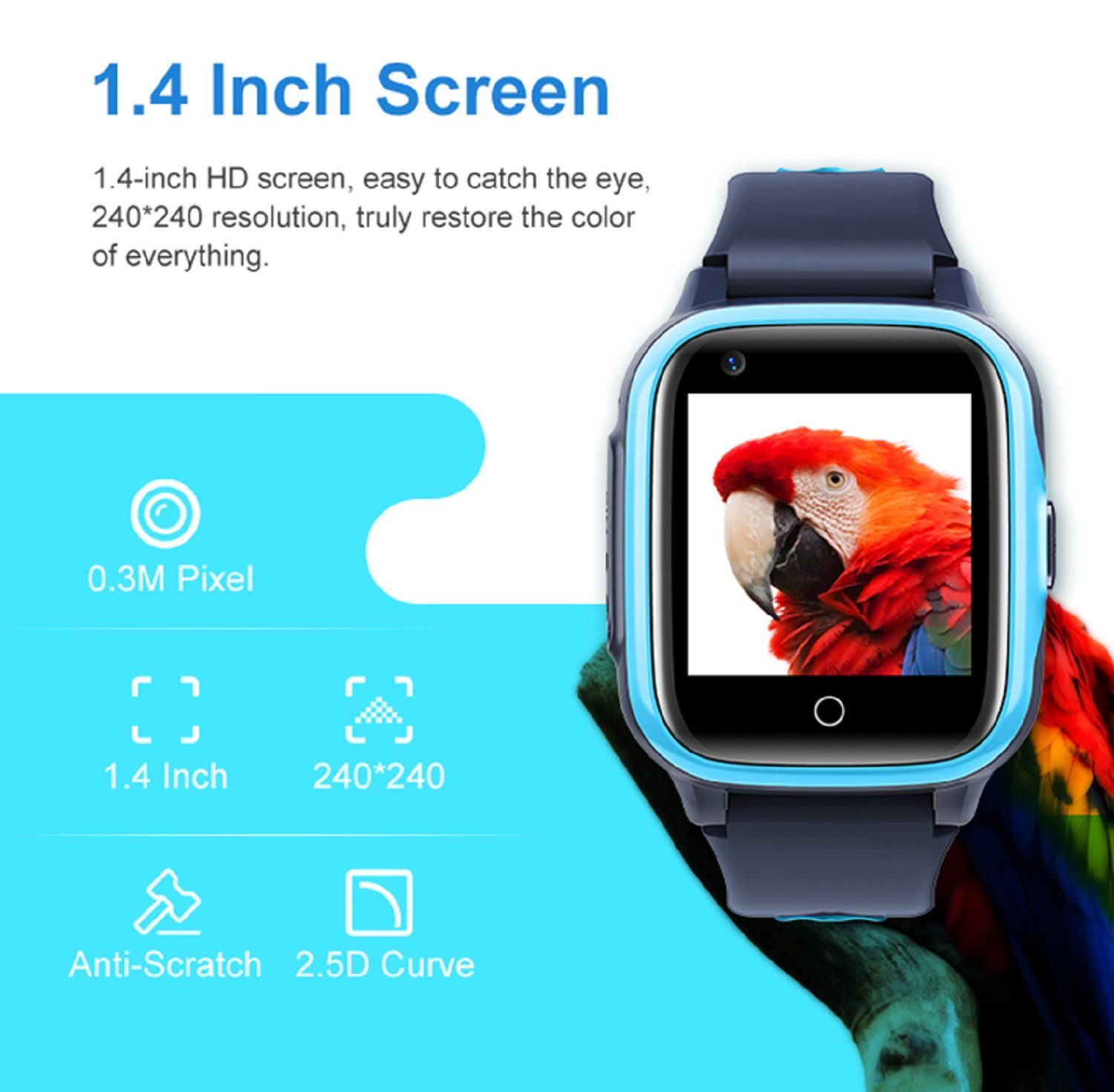 Karen M Karen M Kids Smart Watch D31 Smartwatch (55 x 43.6 mm cm)