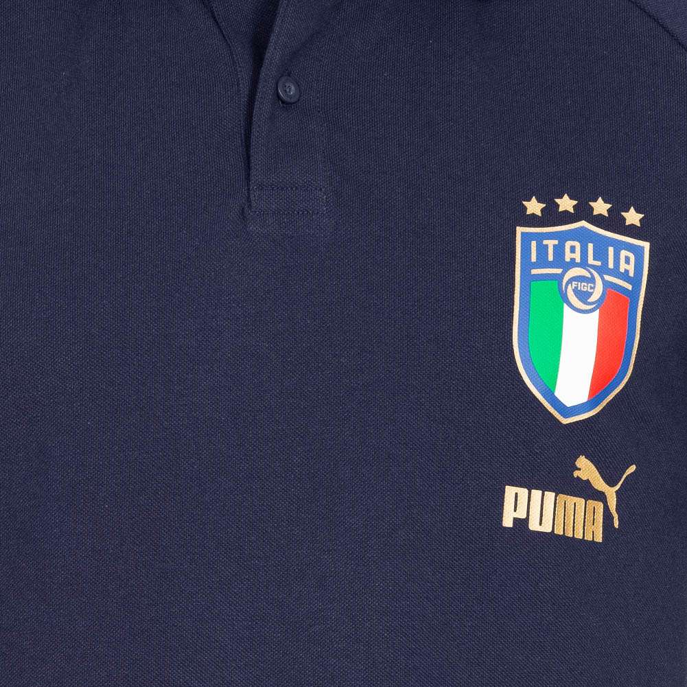 Italien FIGC PUMA Coach Casual Herren Polo-Shirt 767115-13