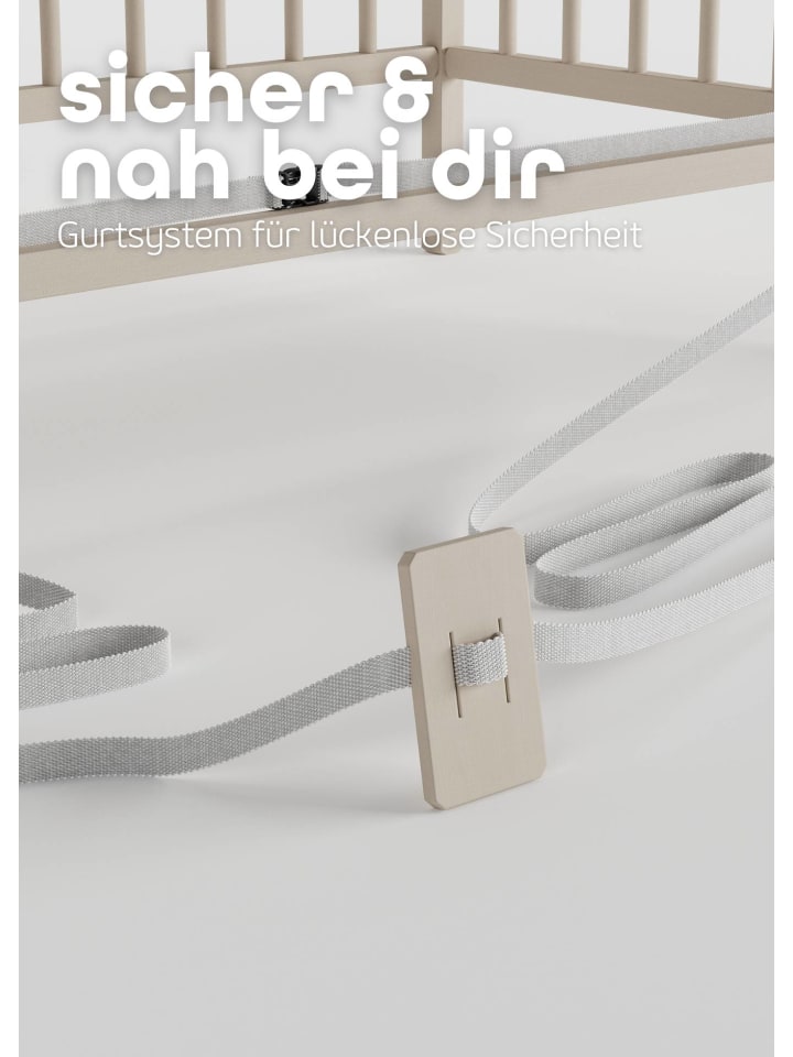 Sämann Beistellbett mit Umbauseite - sahara dust - Dreamy 4 in 1 Bett günstig kaufen 60x120 cm