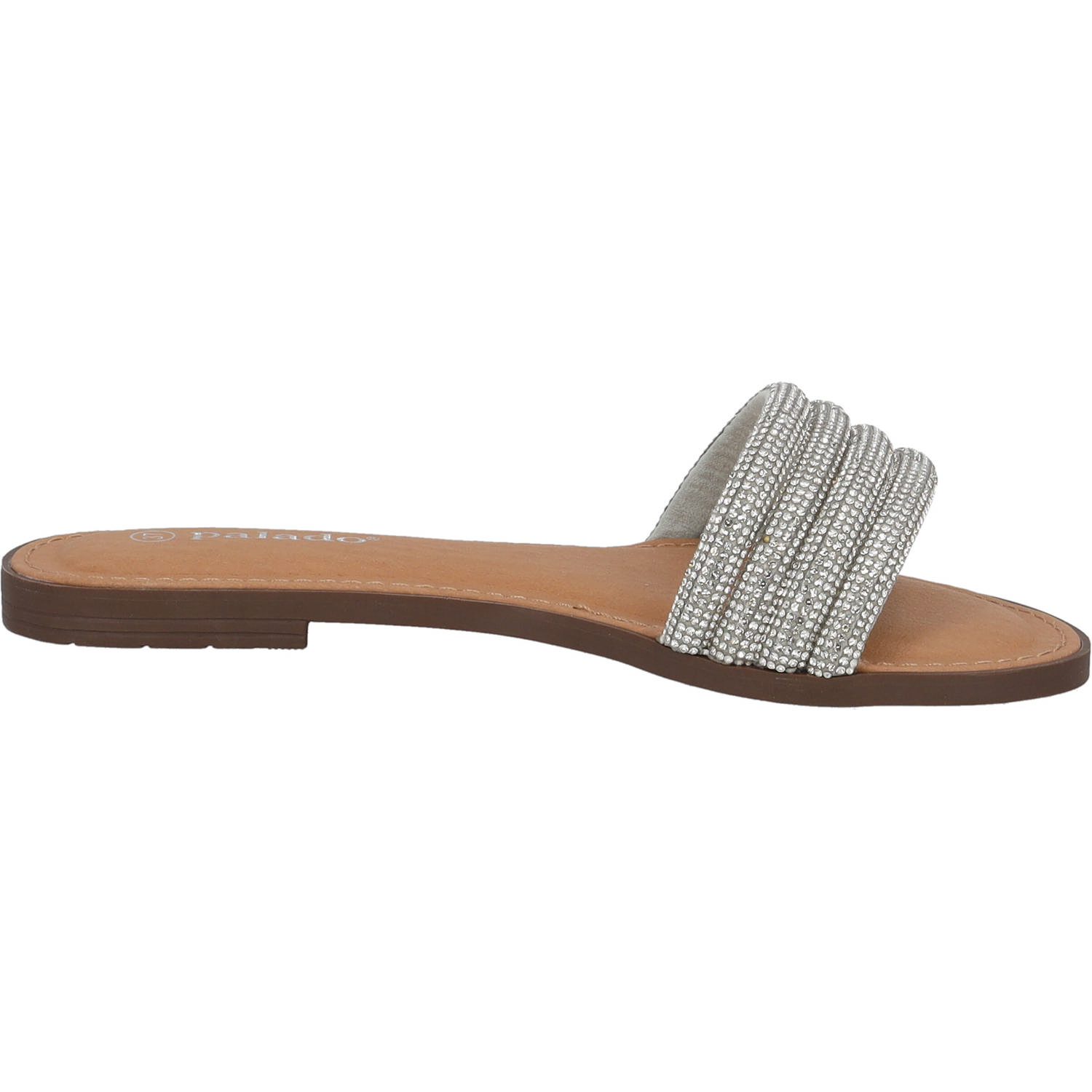 Palado Jeemi, Pantoletten & Badeschuhe, Damen, Silber Strass