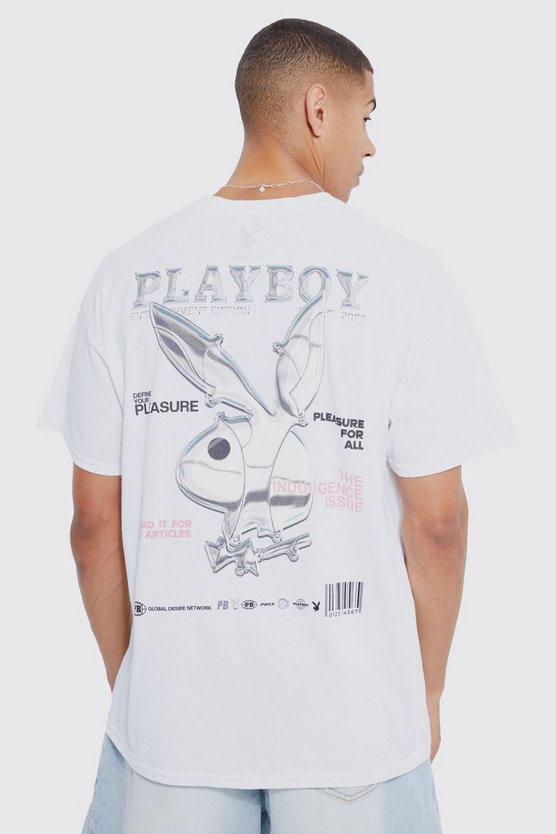 Oversize T-Shirt mit lizenziertem Playboy-Print