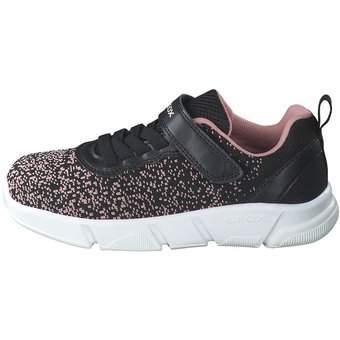 Geox J Aril Girl Sneaker in schwarz